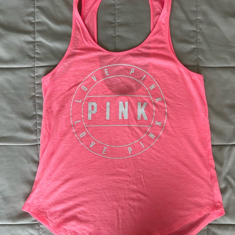 2/$12 VS PINK tank top with keyhole back